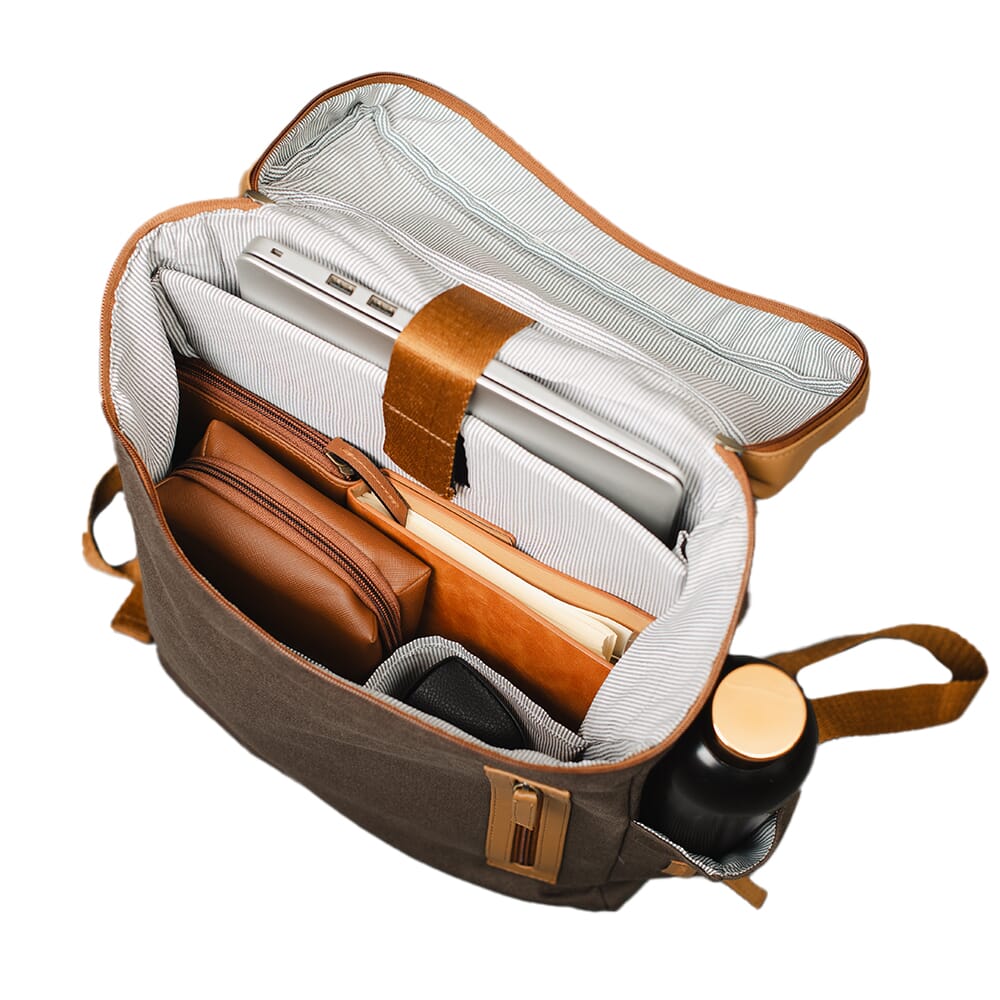 Oblique Flash Backpack - Charcoal Tan